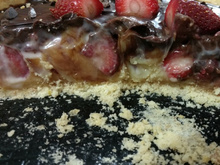 Torta trufada de morango