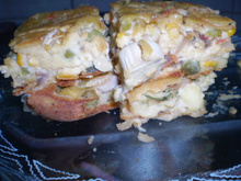 Torta de legumes com catupiry e atum