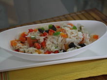 Arroz à grega da Carla