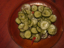 Salada de pepino japonês