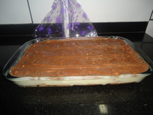 Pavê de chocolate e creme