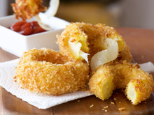 Cebola empanada recheada com queijo: como fazer