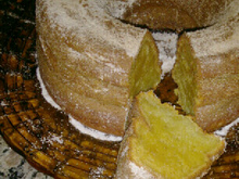 Bolo de maçã com coco