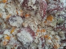 Farofa com linguiça