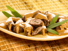 Filézinhos com molho de vinho