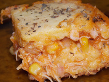 Torta de milho com frango