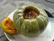 Minimoranga Recheada com carne moida