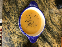 Sopa de berinjela e abobrinha