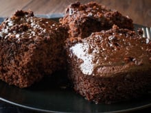 Bolo de chocolate quente