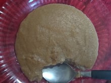 Mingau de farinha de mandioca