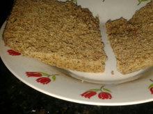 Pão rápido de micro-ondas e de aveia
