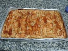 Torta de maçã aberta