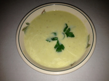 Sopa de batata com aipo