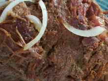 Carne assada de panela recheada