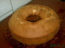 Bolo de maçã com fibras