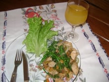 Frango com brócolis