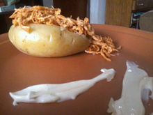 Batata Recheada de Microondas
