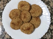 Cookies de manteiga de amendoim integral