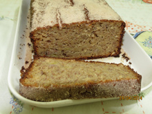 Bolo de banana sem lactose