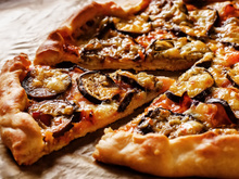 Pizza com massa de couve-flor