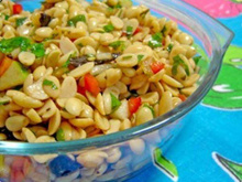 Salada de soja em grão