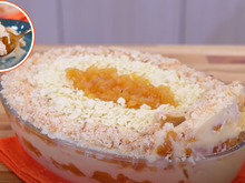 A melhor sobremesa pra esse domingo: pavê folhado de creme com abacaxi caramelizado; você vai babar só de olhar a receita