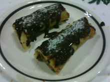 Panqueca doce de massa rica