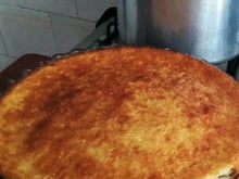 Flan de morango de liquidificador