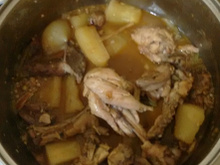 Ensopado de frango com mandioca