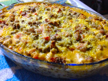 Feijão de corda com creme de leite e carne seca