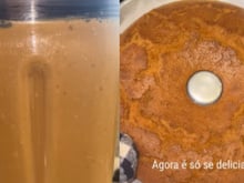 Bolo fofinho e cremoso de doce de leite da Carol Peixinho: só bater tudo no liquidificador e levar ao forno