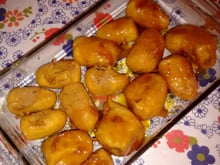 Banana caramelada chinesa