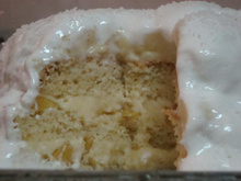 Bolo gelado de pêssego