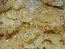 Salmão ao alho e óleo