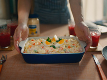 Salada de Maionese Cremosa com Presunto