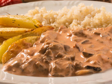 Estrogonofe vegetariano