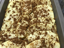 Bolo light de maçã e banana