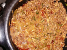 Moqueca de aratu desfiado
