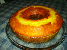 Bolo delícia de laranja