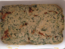 Peito de frango com molho de espinafre