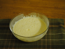 Gelatina com creme de leite