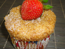 Muffins ou bolo de maçã sem ovos