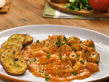 Strogonoff fit com batata-doce