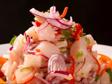 Delicioso ceviche de tilápia