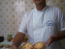 Quiche de requeijão presunto azeitonas