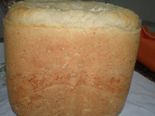 Pão de arroz molhadinho na máquina de fazer pão