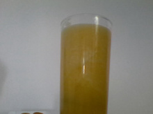 Suco de melão, maçã e limão