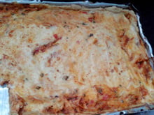 Torta de frango com molho branco da Prima Sú
