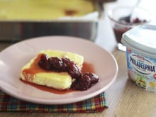 Cheesecake sem cobertura para café da manhã