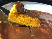 Bolo de cenoura vegano
